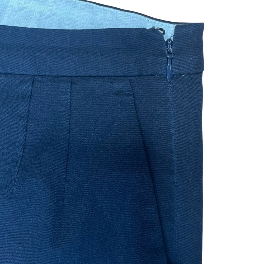 J.Crew Martie Bi-Stretch Cotton Blend Slim Crop Pants Navy Blue - Size 6 - Picture 11 of 14